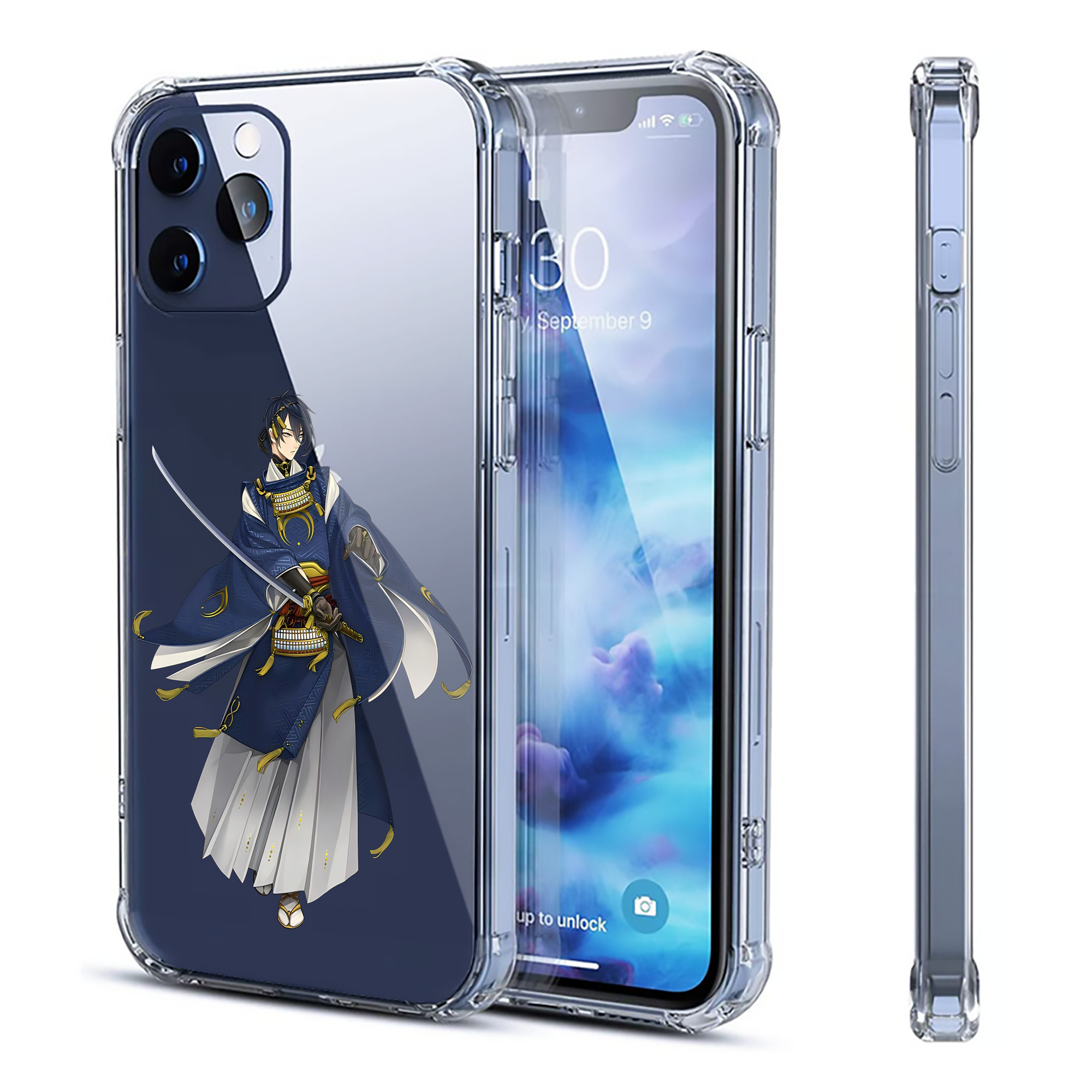 （画像用） 刀剣乱舞 Touken Ranbu 【iPhone 12シリーズ対応】透明スマホケース（クリアソフトケース）